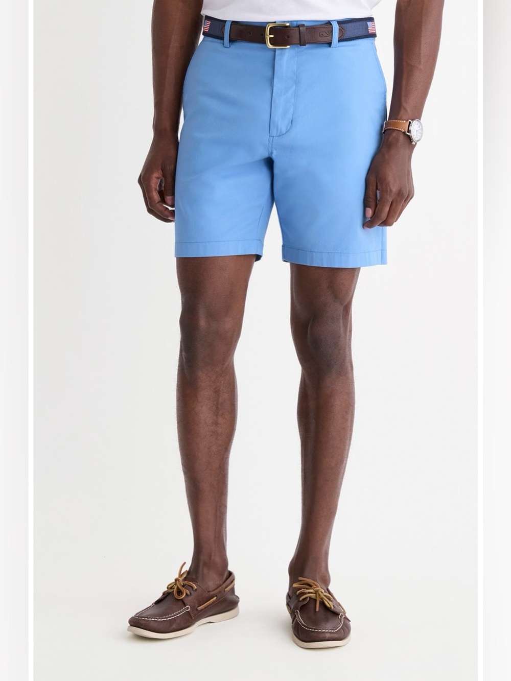 Vineyard Vines Light Blue Flat-Front Performance Shorts